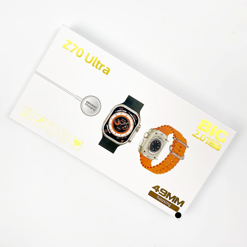 ⌚ Z70 Ultra 2.01″ Big Infinite Display Smart Watch – Bluetooth Calling & All-Round Fitness Tracking
