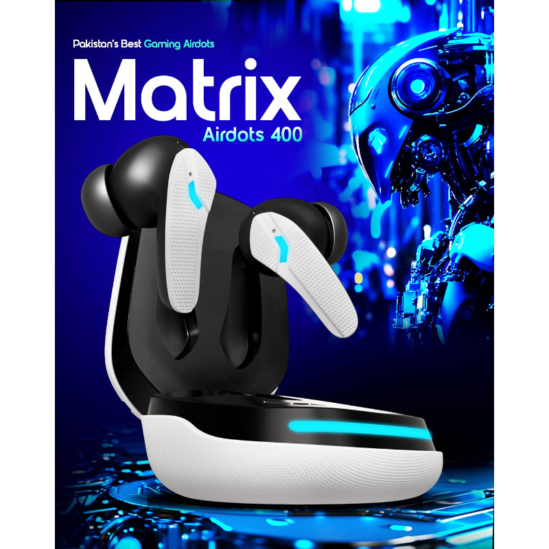 Dany Matrix Airdots 400 – Quad Mic ENC | Gaming Mode | 40 Hours Playtime