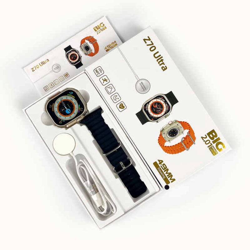 ⌚ Z70 Ultra 2.01″ Big Infinite Display Smart Watch – Bluetooth Calling & All-Round Fitness Tracking