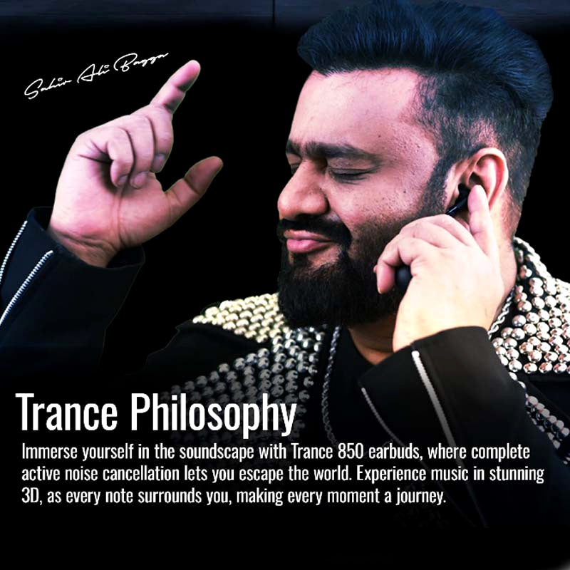 🎧Audionic Trance Airbud 850 – Hexa Mic ANC Wireless Earbuds – 50H Playtime, 45ms Low Latency, 3D Spatial Audio, IPX5 Water Resistant and BT 5.4 TWS Earphones