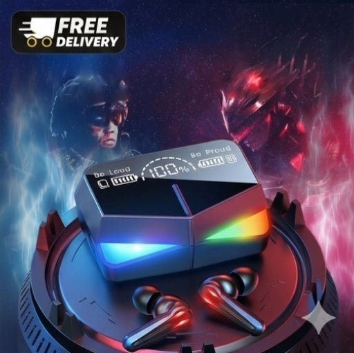 M28 Bluetooth 5.1 Gaming Headset – Touch Control | LED Display | Built-in Mic